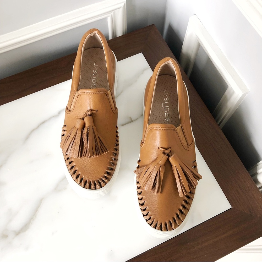 J/SLIDES Aztec Leather Slip On Sneakers